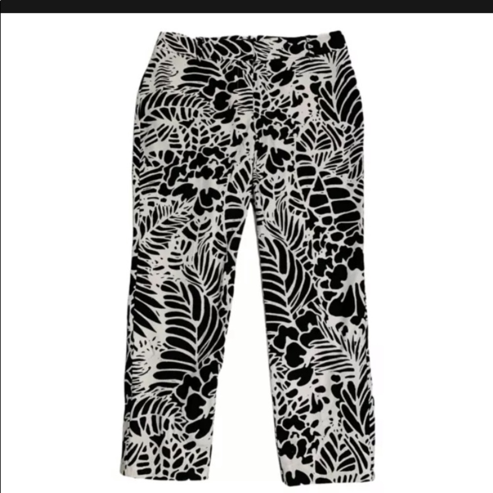Talbots Hampshire White & Black Tropical Pants